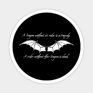 Fourth Wing Tairn Dragon Wings Book Series Magnet